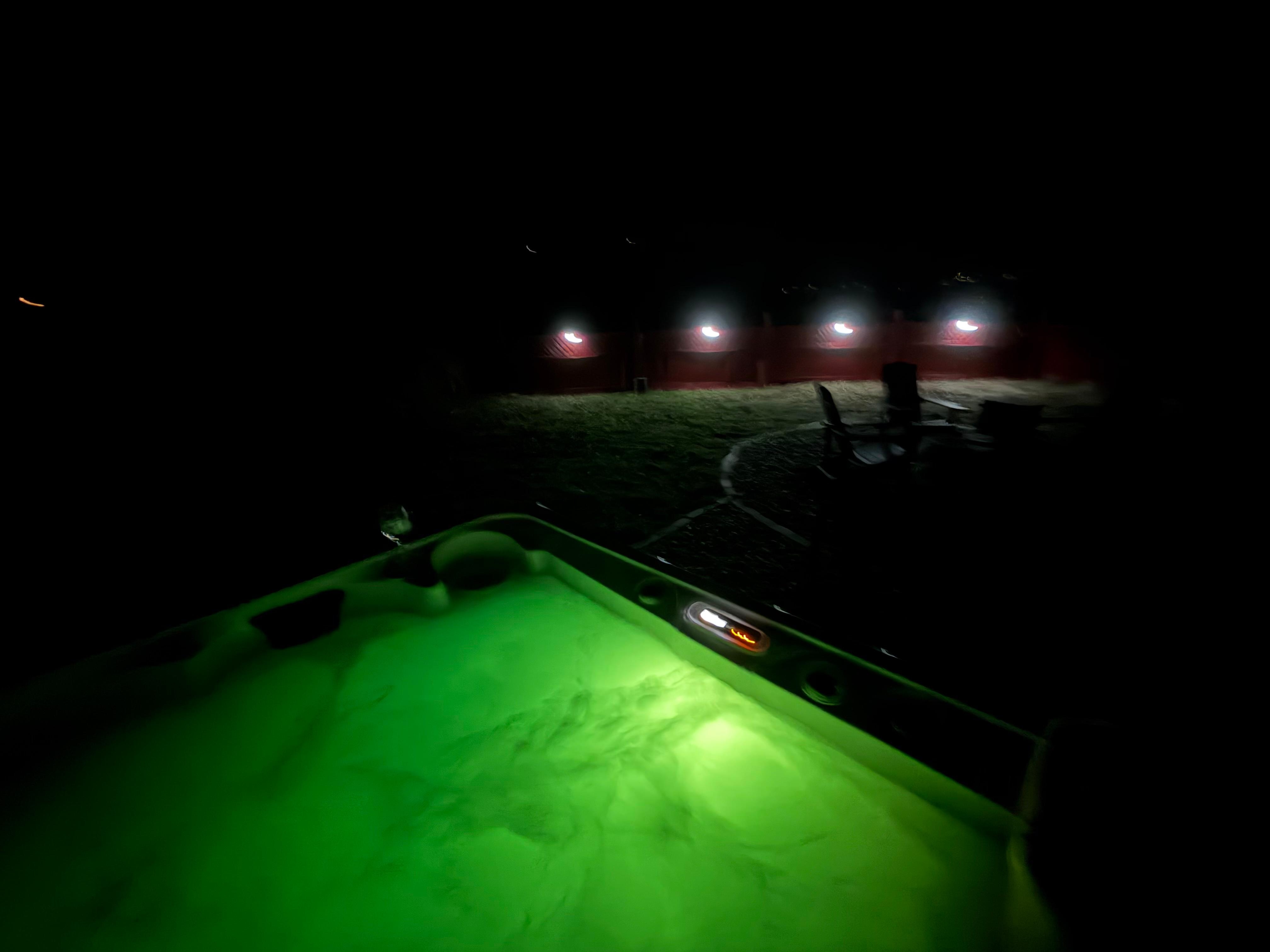 The hot tub had an amazing view!