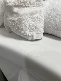 Hair on the towels
