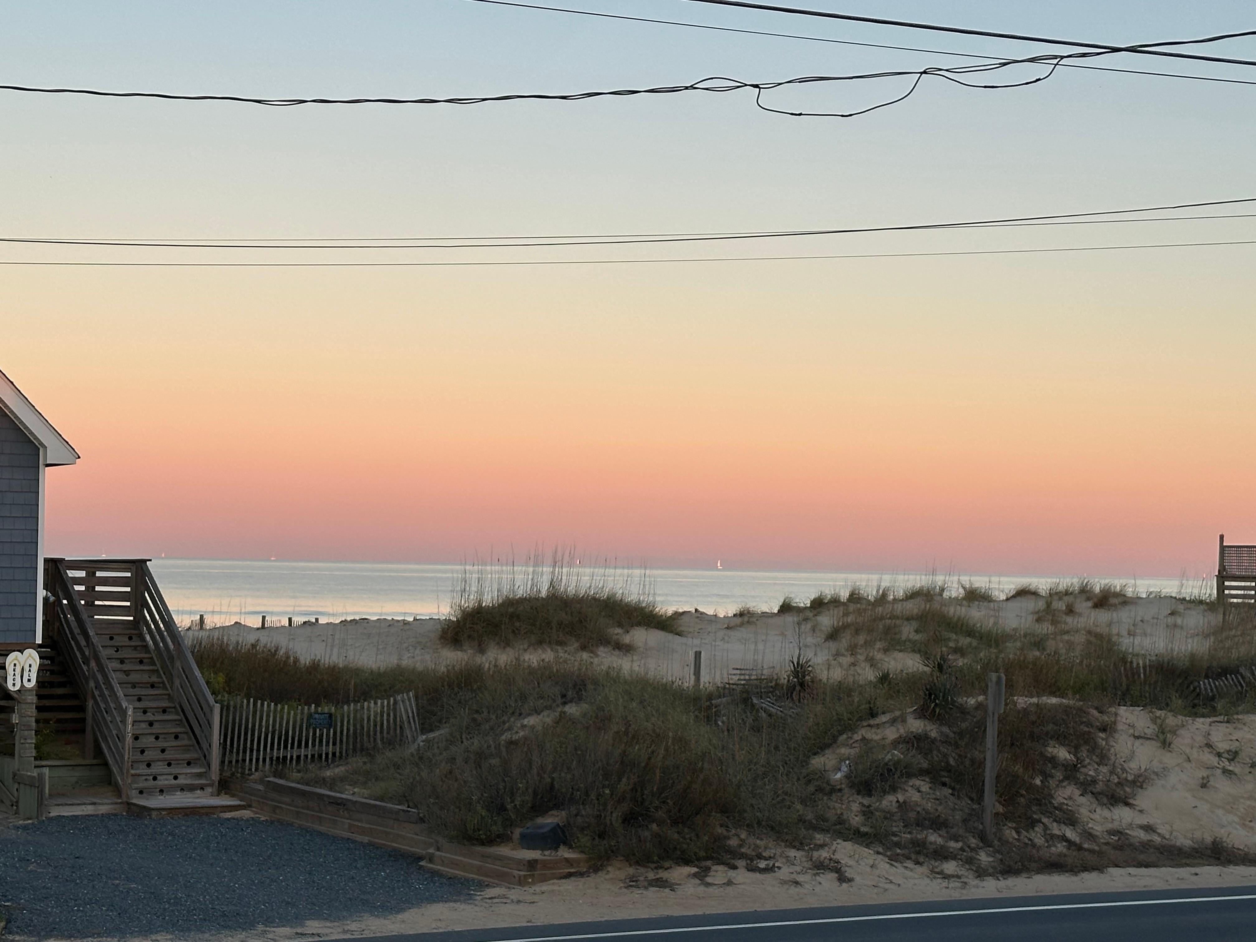 Sunset from the front deck