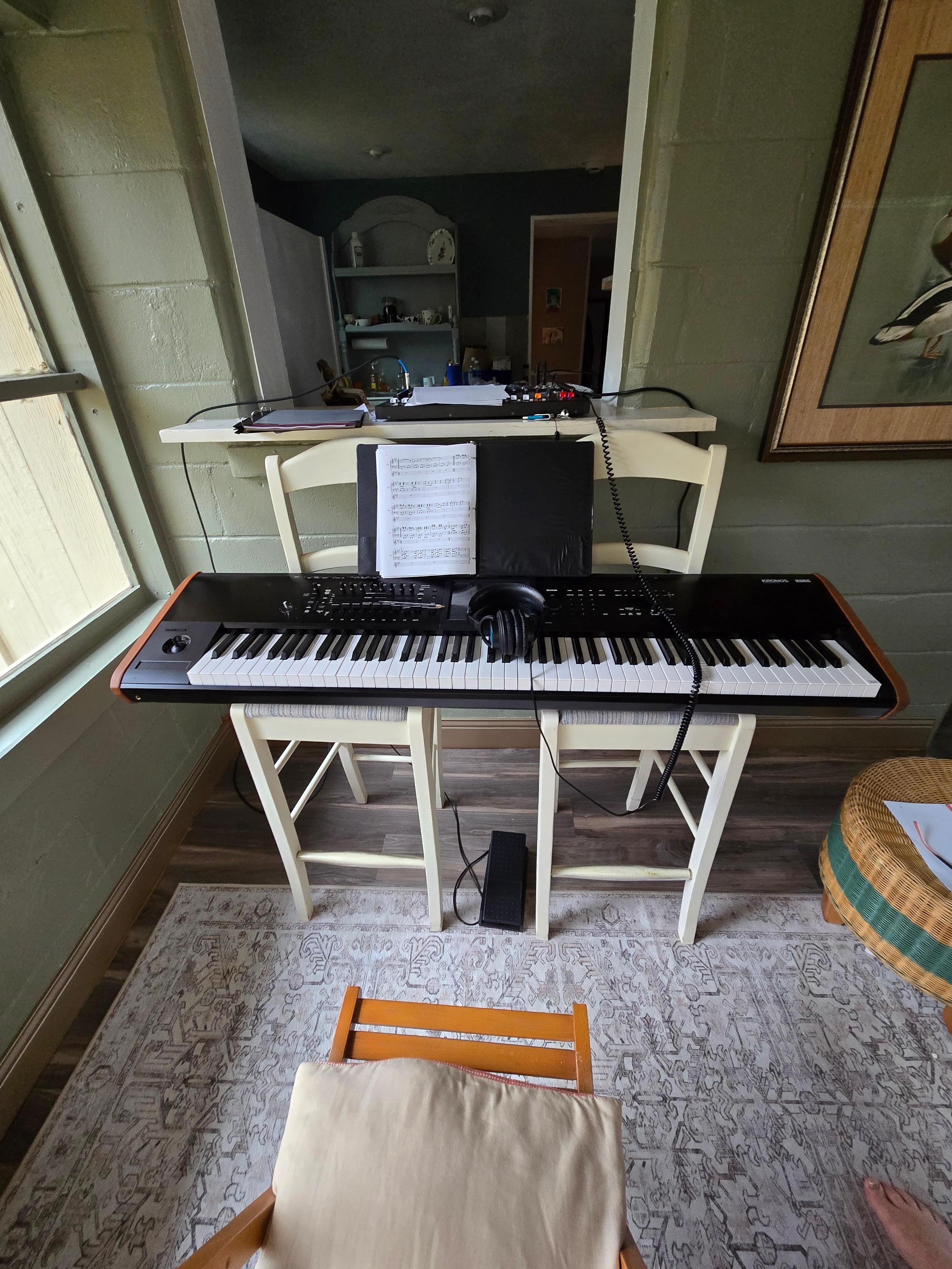 Our modification to the place. We were in town for a music festival. 