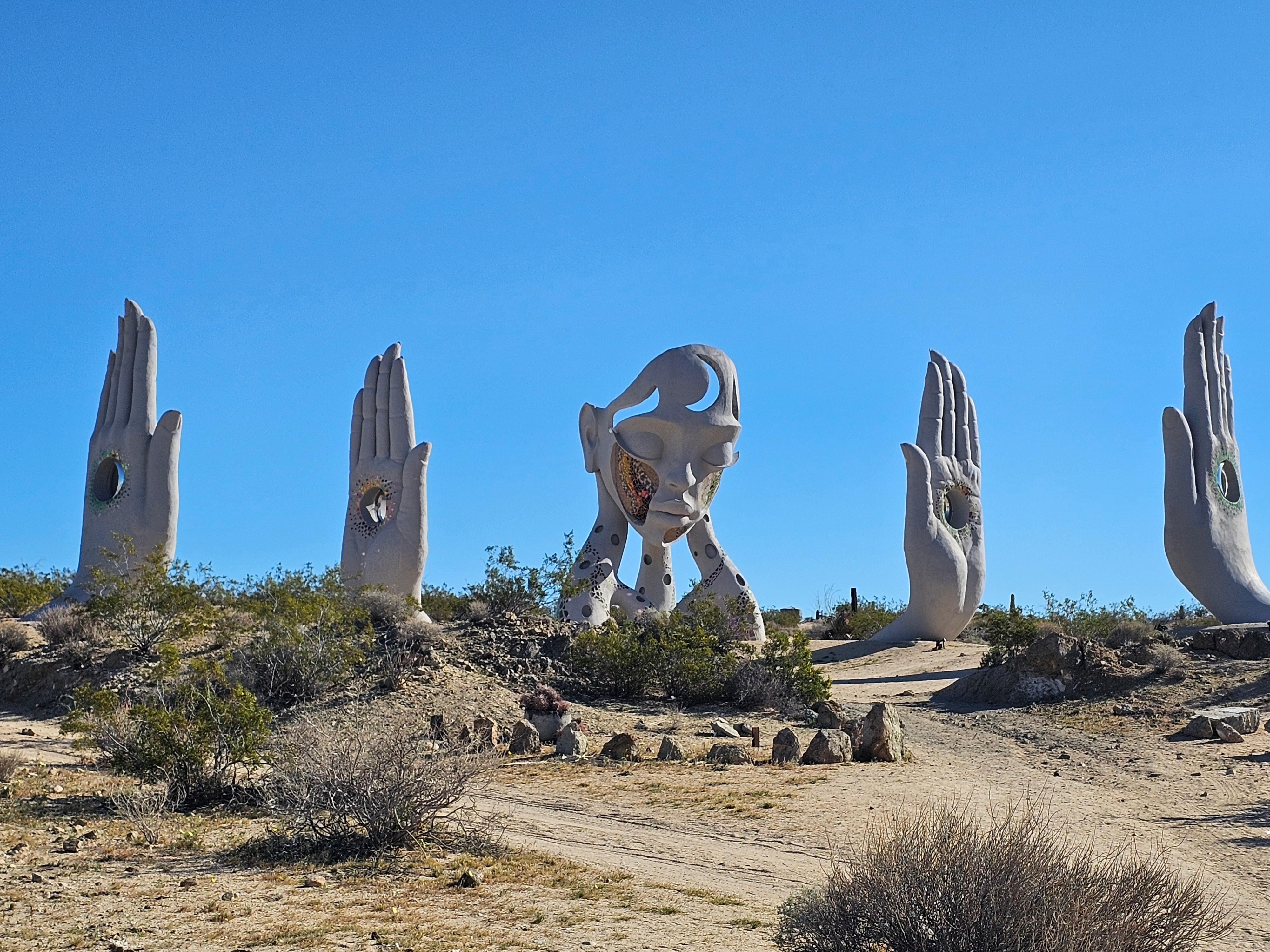 Transmission Sculpture, close by, but dirt/sand roads can be cumbersome 