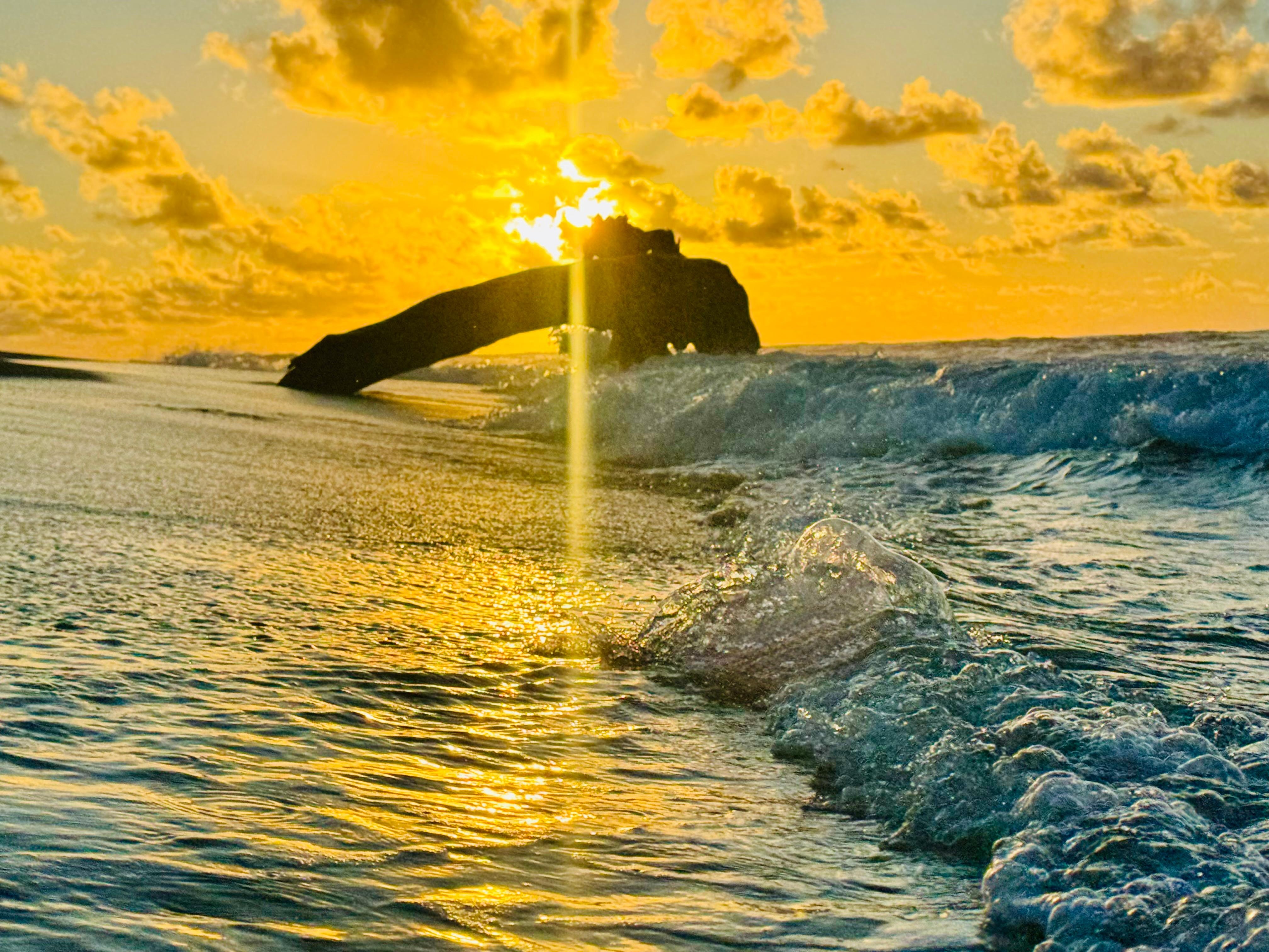 Sunrise at beach by condo