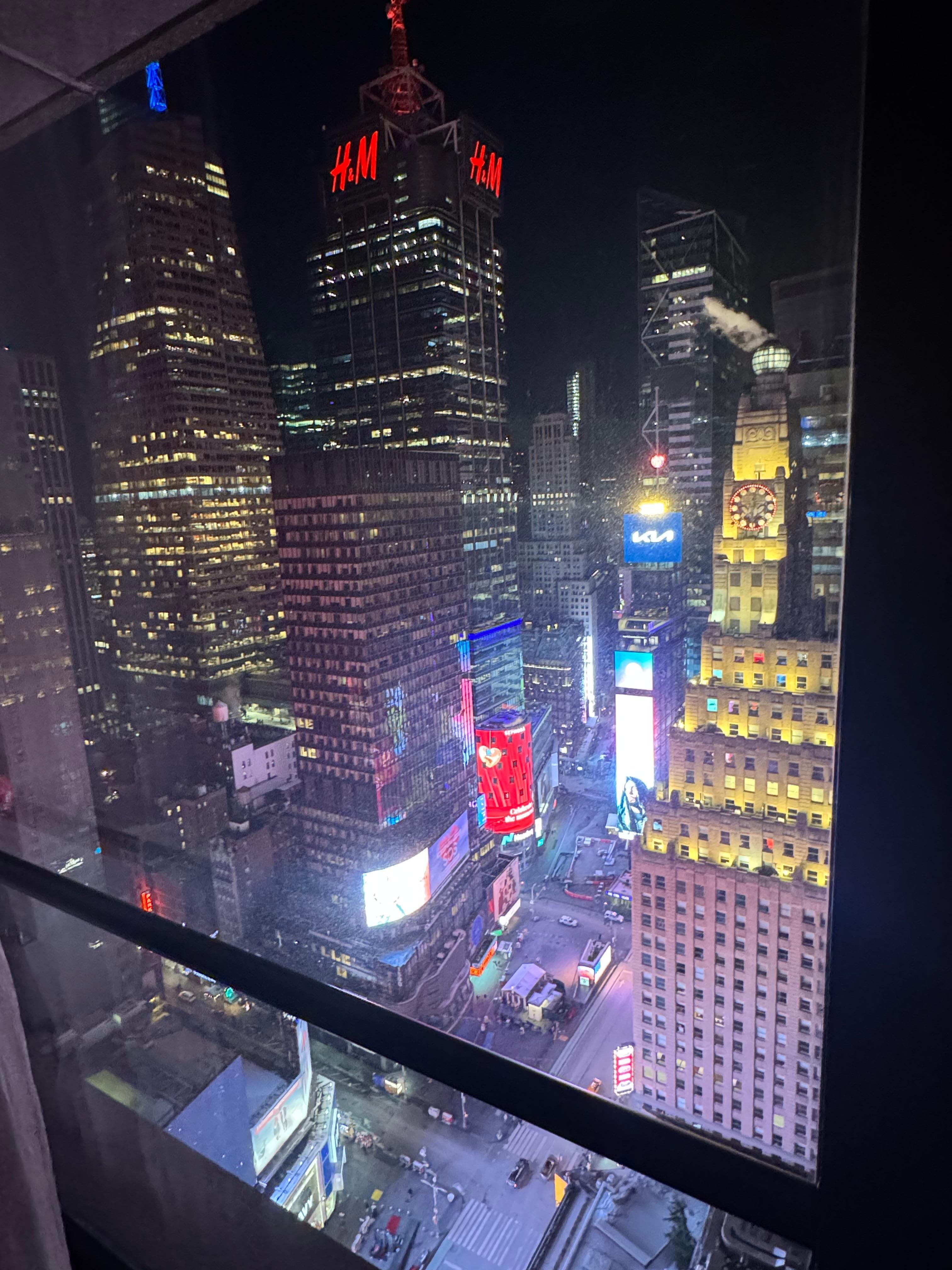 View from our room on the 35th floor. 