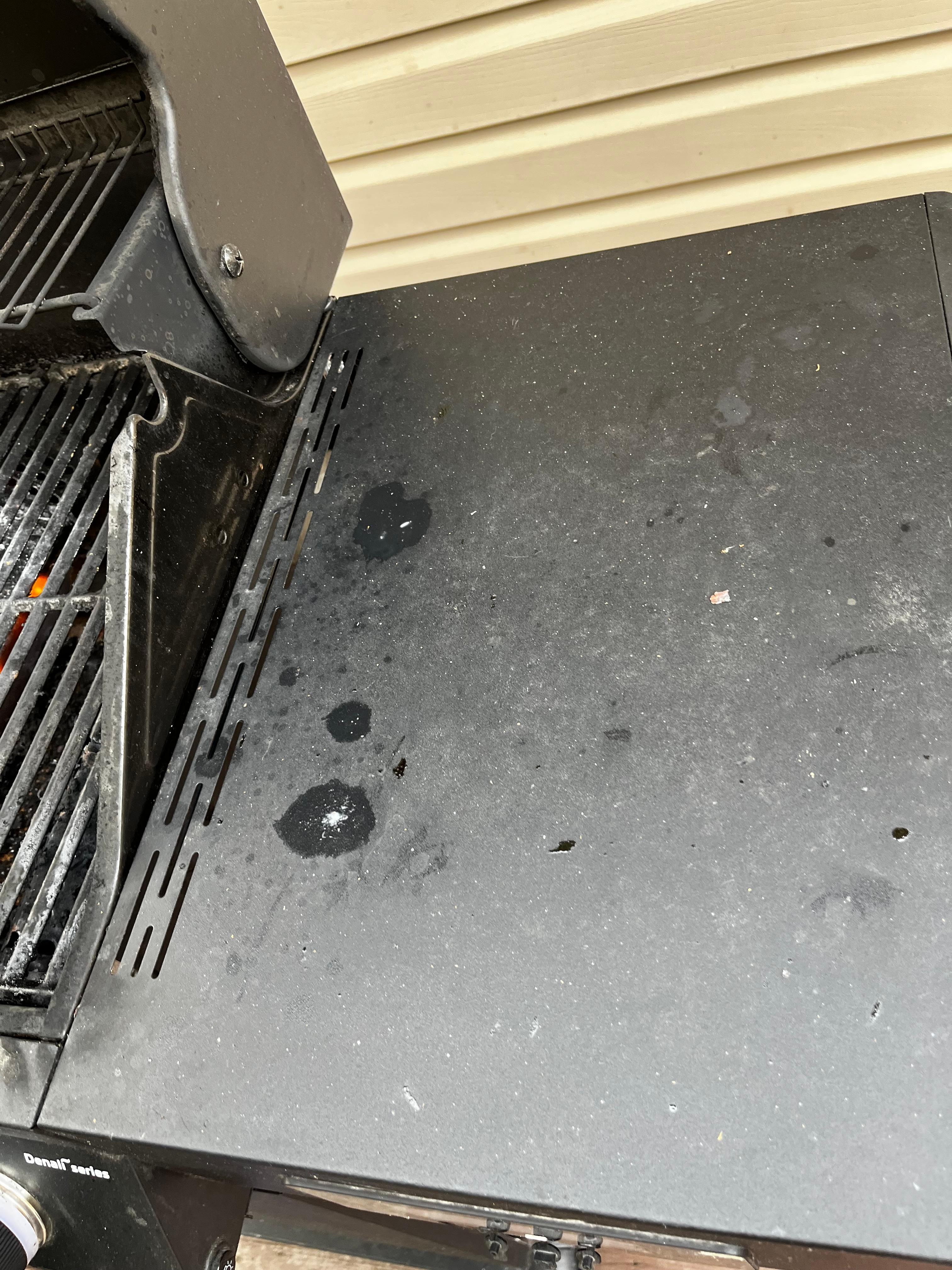 The bar b que. Had to clean it before we used it 