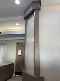 The lobby looks so dirty