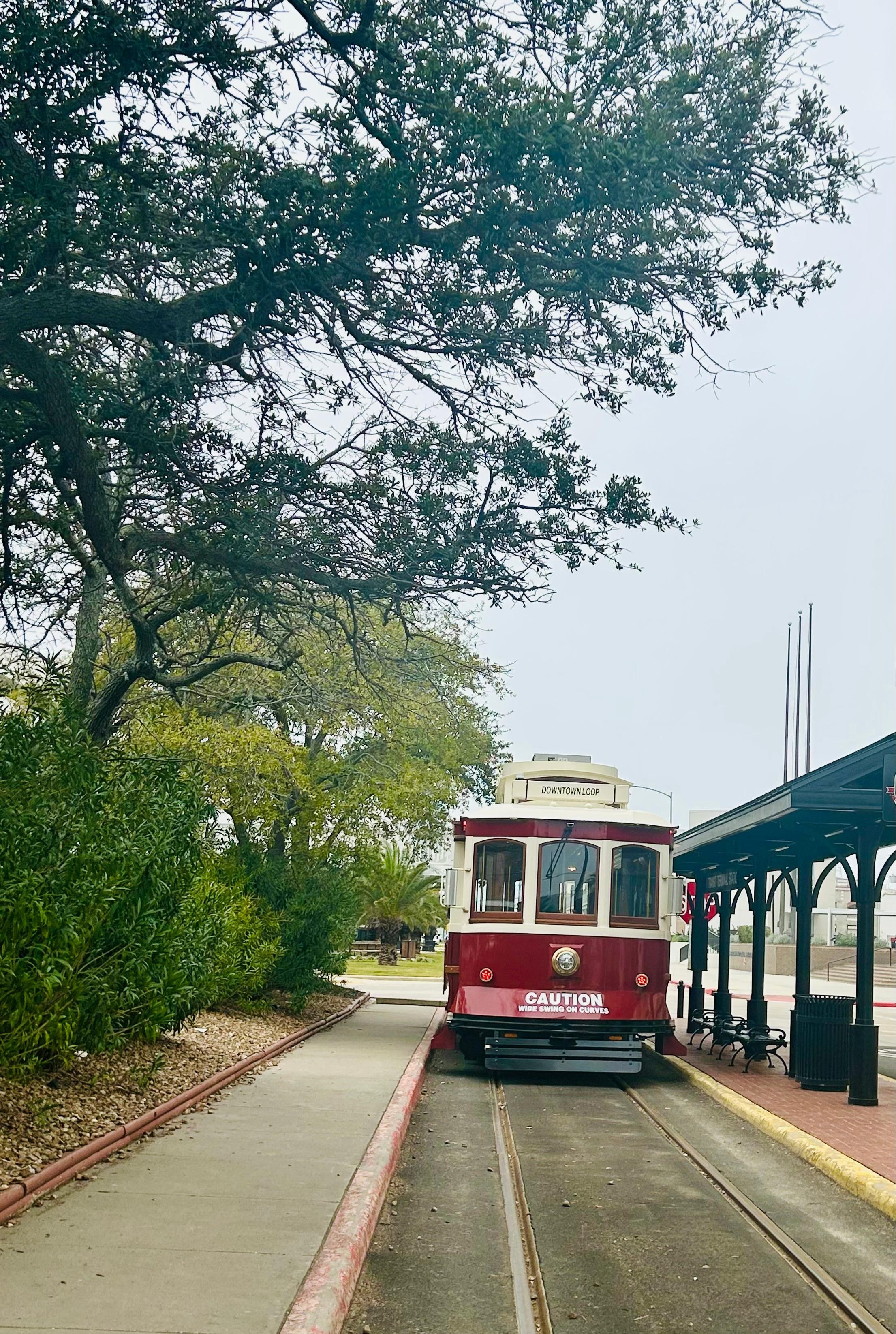 One block from the place. 