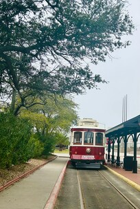 One block from the place.