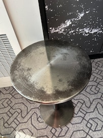 Paint wore off the table