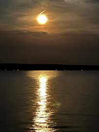 Night view while sitting on the deck