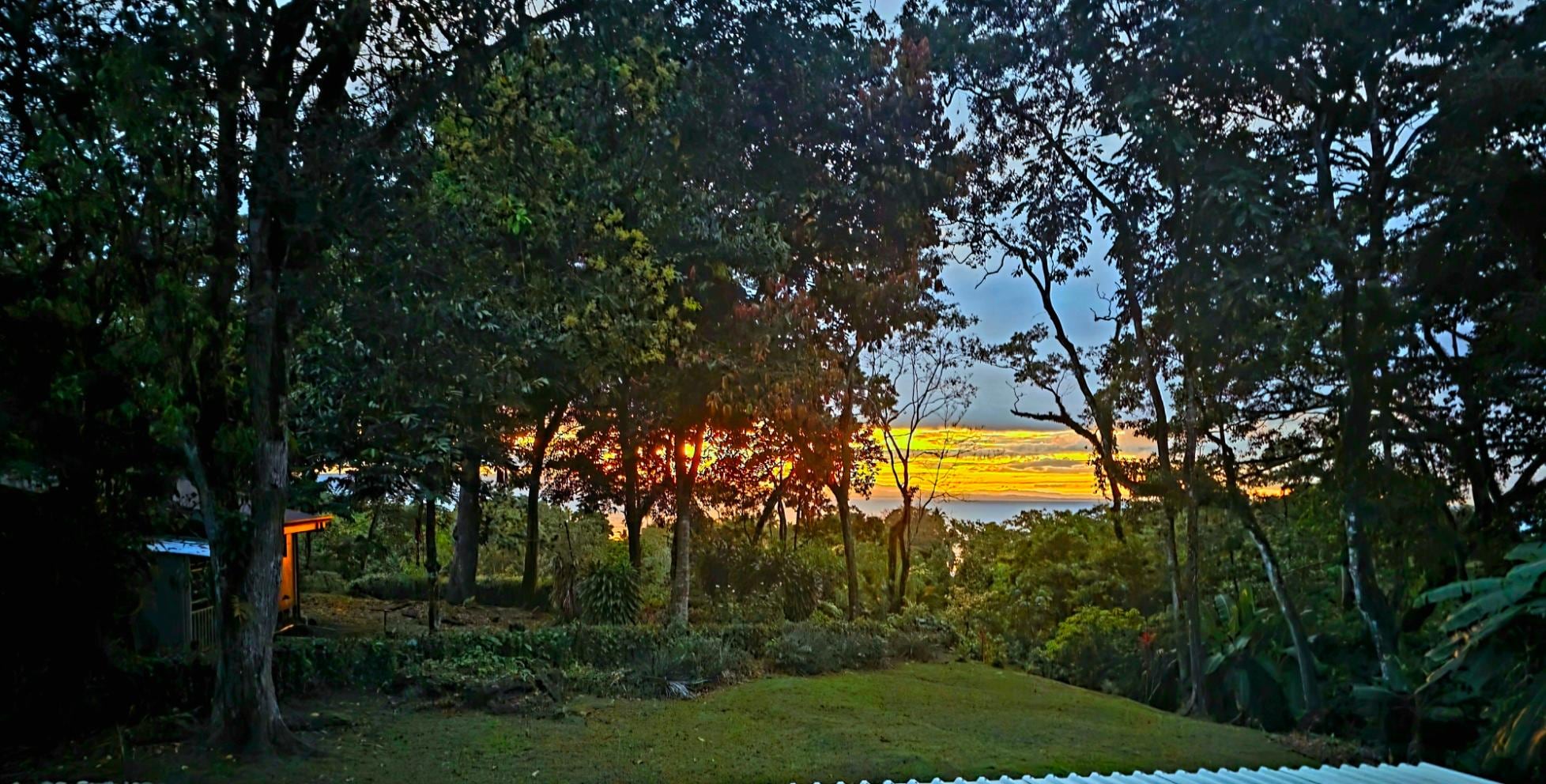 Sunset from the comfortable seating on the patio