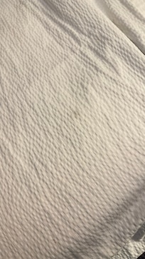 Mud on comforter