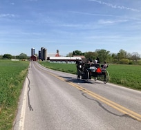 Amish family buggy. There is a place that gives buggy rides!