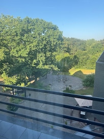 View from with balcony.