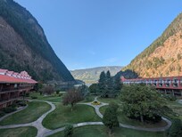 The morning view from our balcony