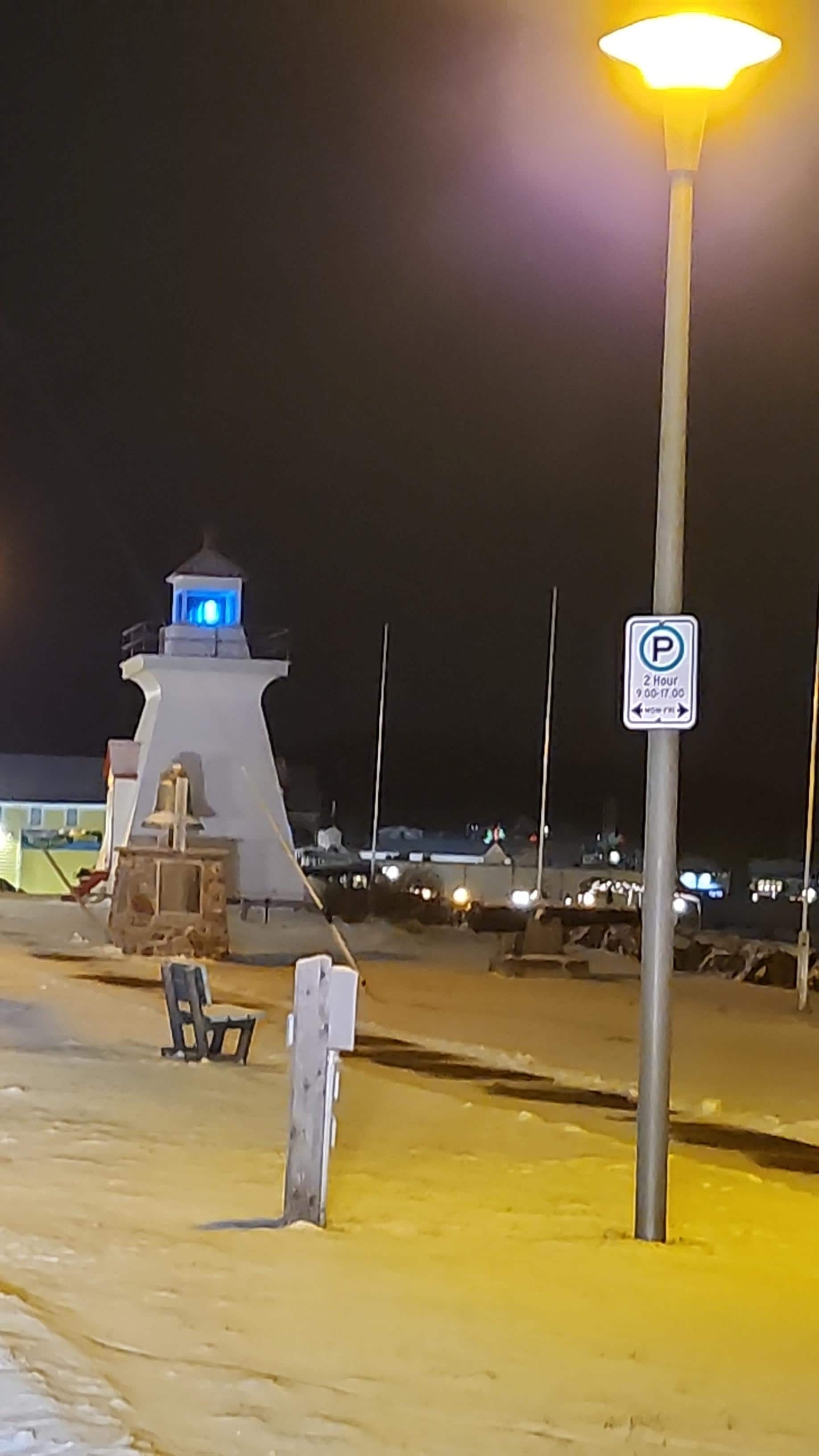 Just around the corner from the downtown lighthouse 