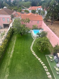 Pool and garden.