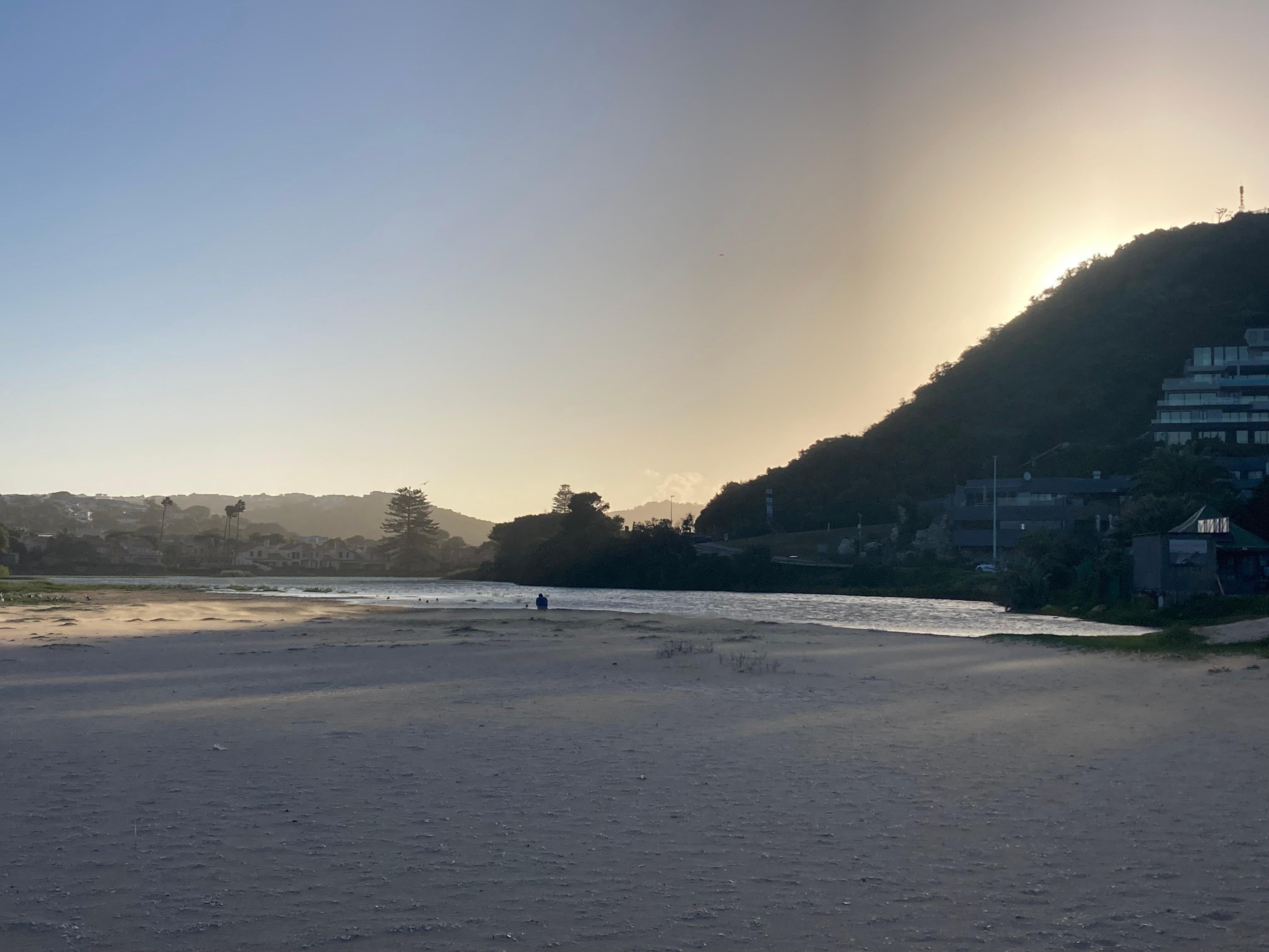 The hotel is situated right on the beach with a wonderful view of the ocean. 