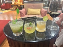 Mojito, Whiskey Sours and Mekong Tabi all amazing cocktails