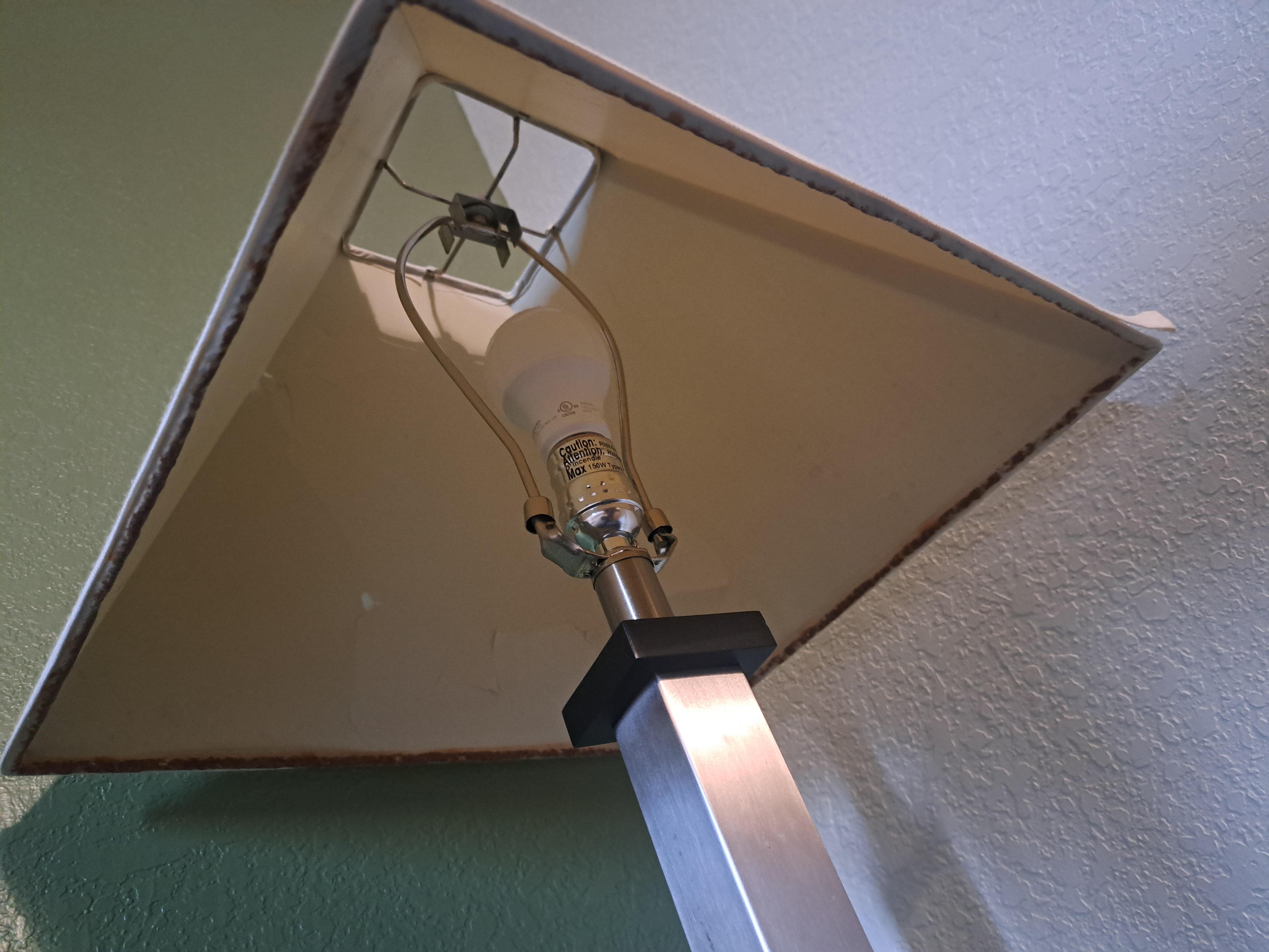 Lamp shade had mold/mildew