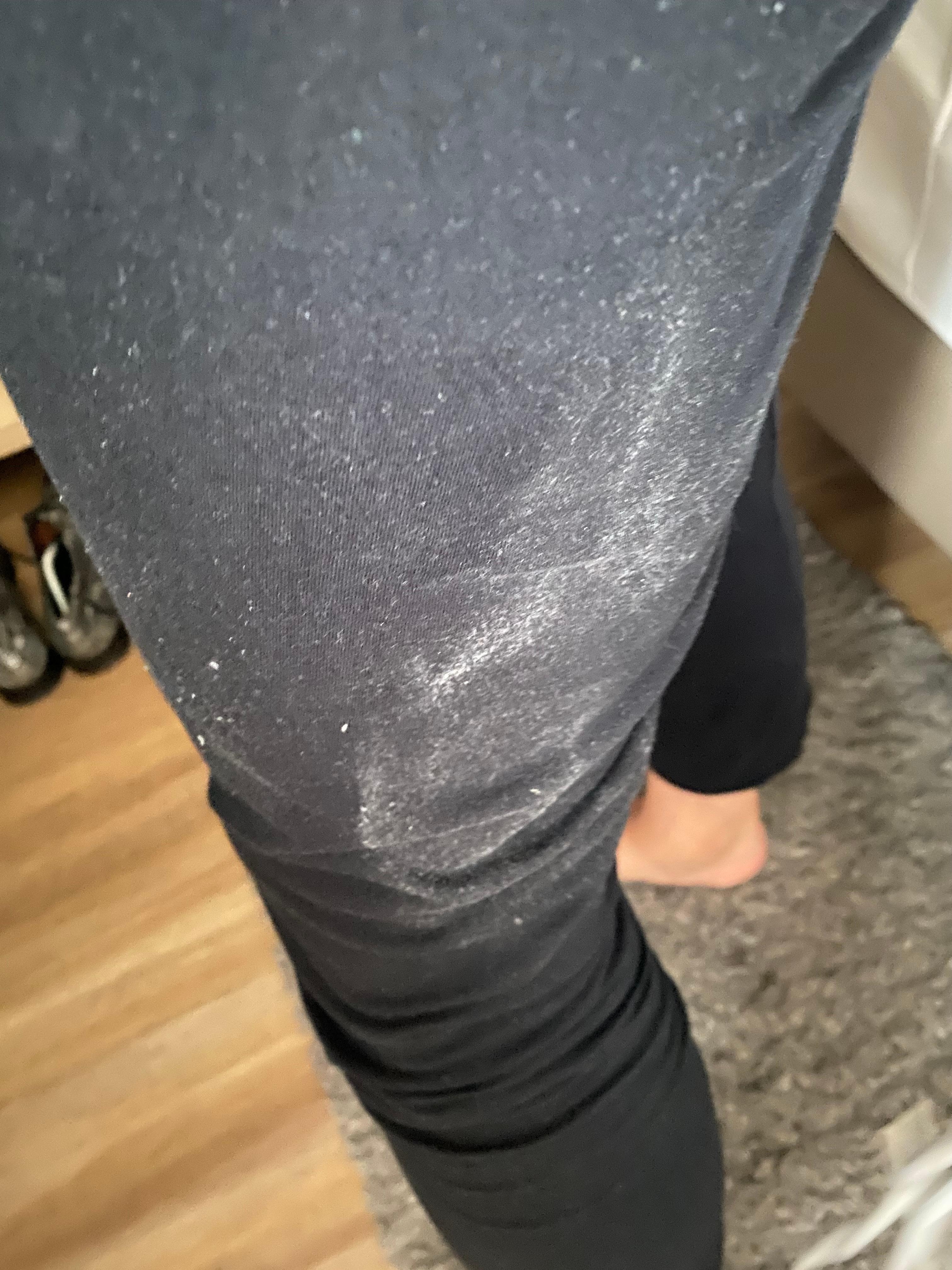 Mon legging après installation sur le fauteuil 