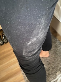 Mon legging après installation sur le fauteuil