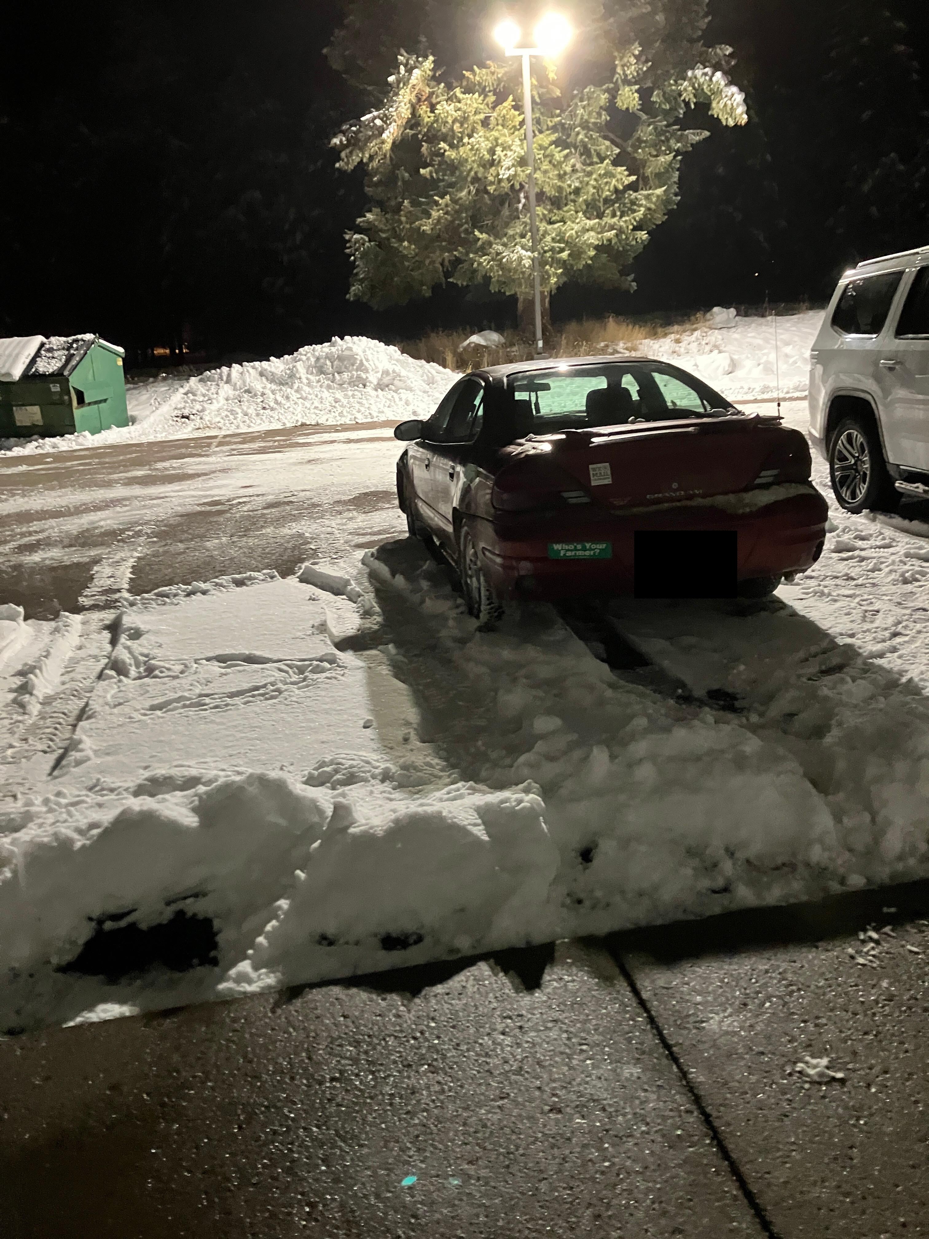 The parking lot. Shameful.