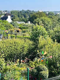 Blick auf den Garten linke Seite