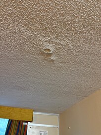 Hole in ceiling