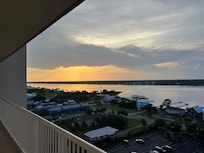 Sunset back balcony
