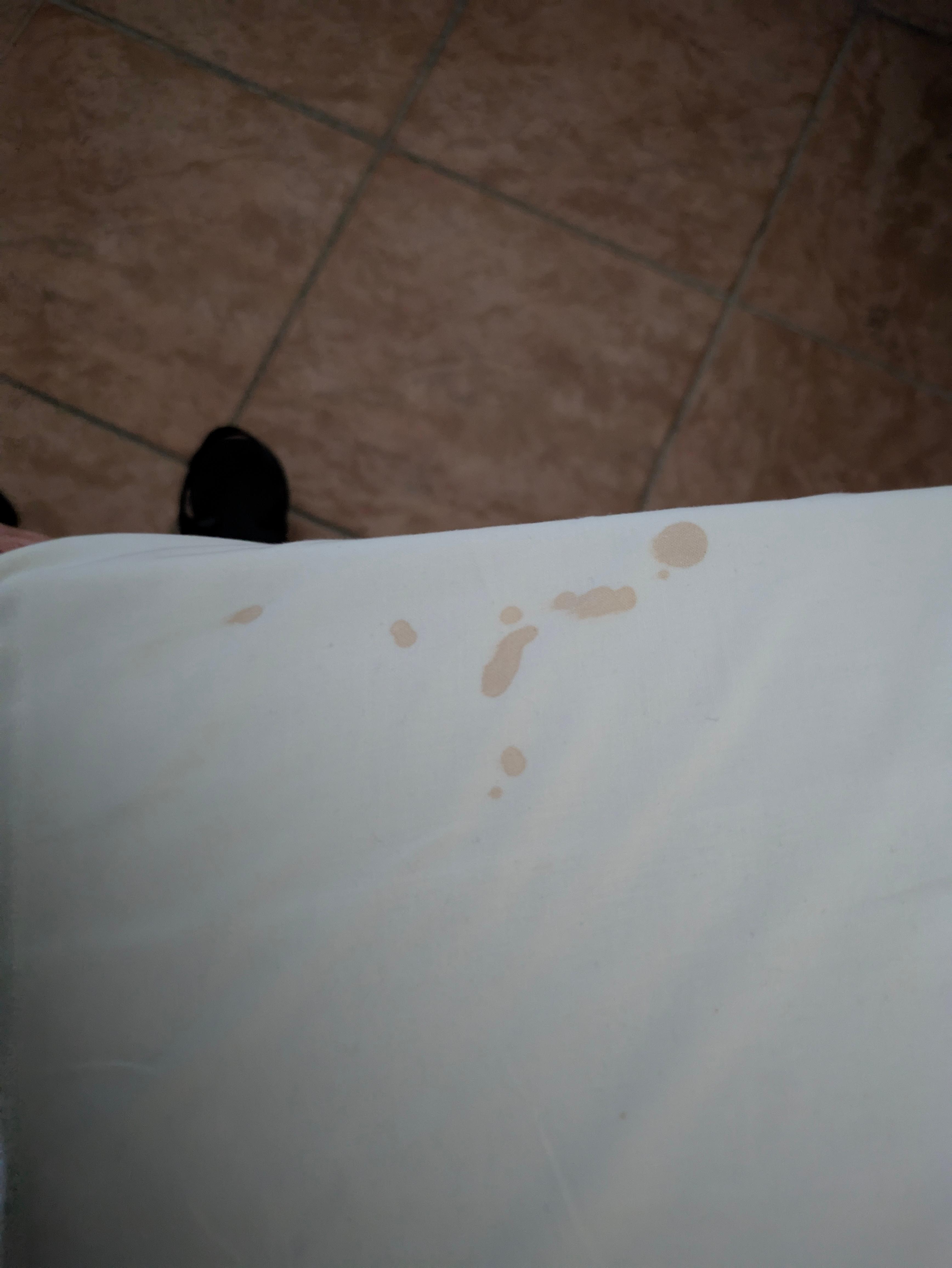 Macchie sul lenzuolo