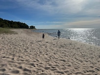 Amazing large sandy beach