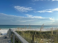 White sand immaculate private beach