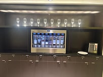 Wine bar outside elevator