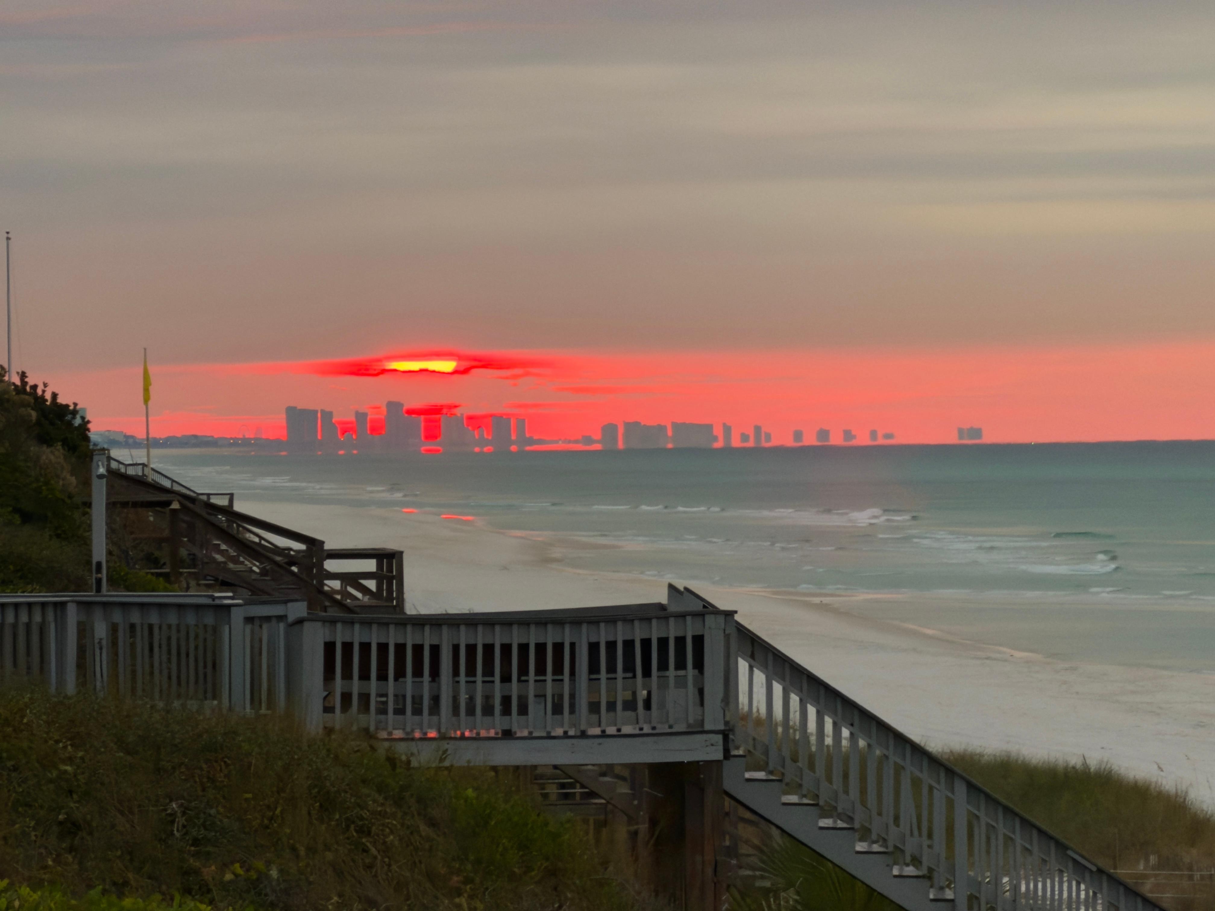 Sunrise from the beach this morning!
