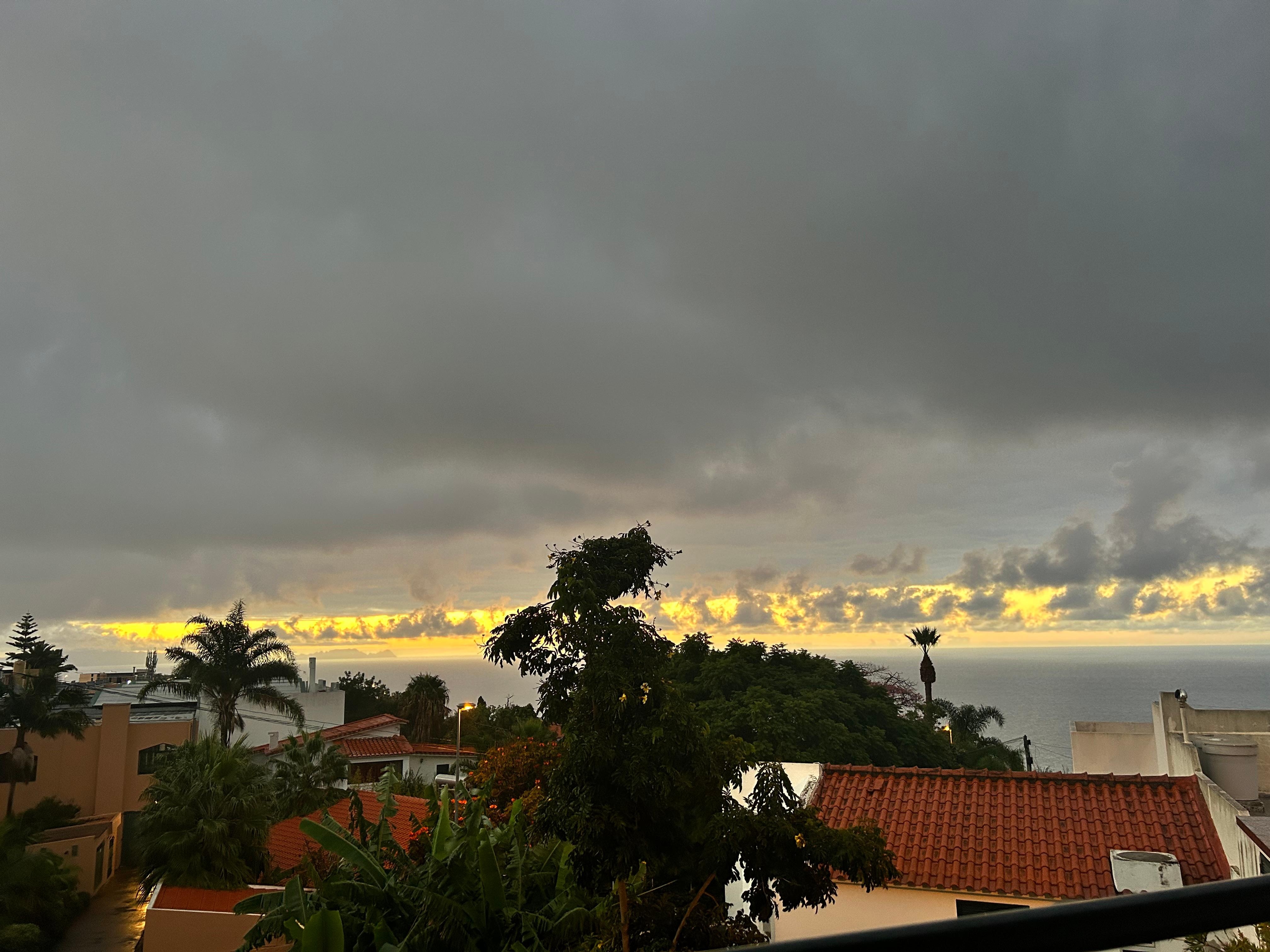 Sunrise from the balcony in block 4