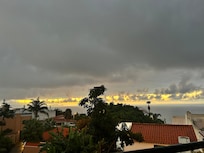 Sunrise from the balcony in block 4