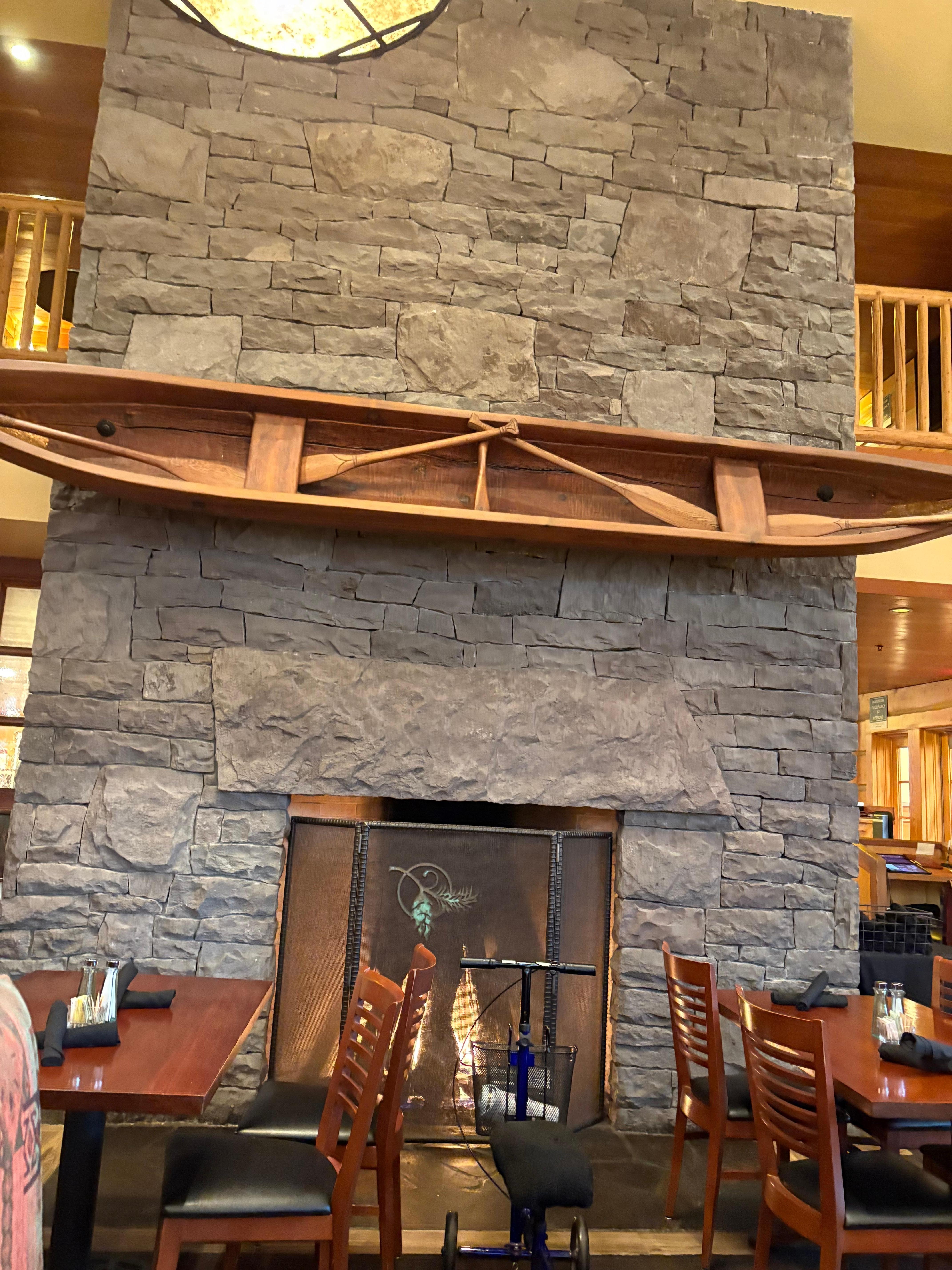 Hearth inside Hudson's restaurant