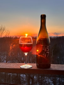 Sunset from the deck