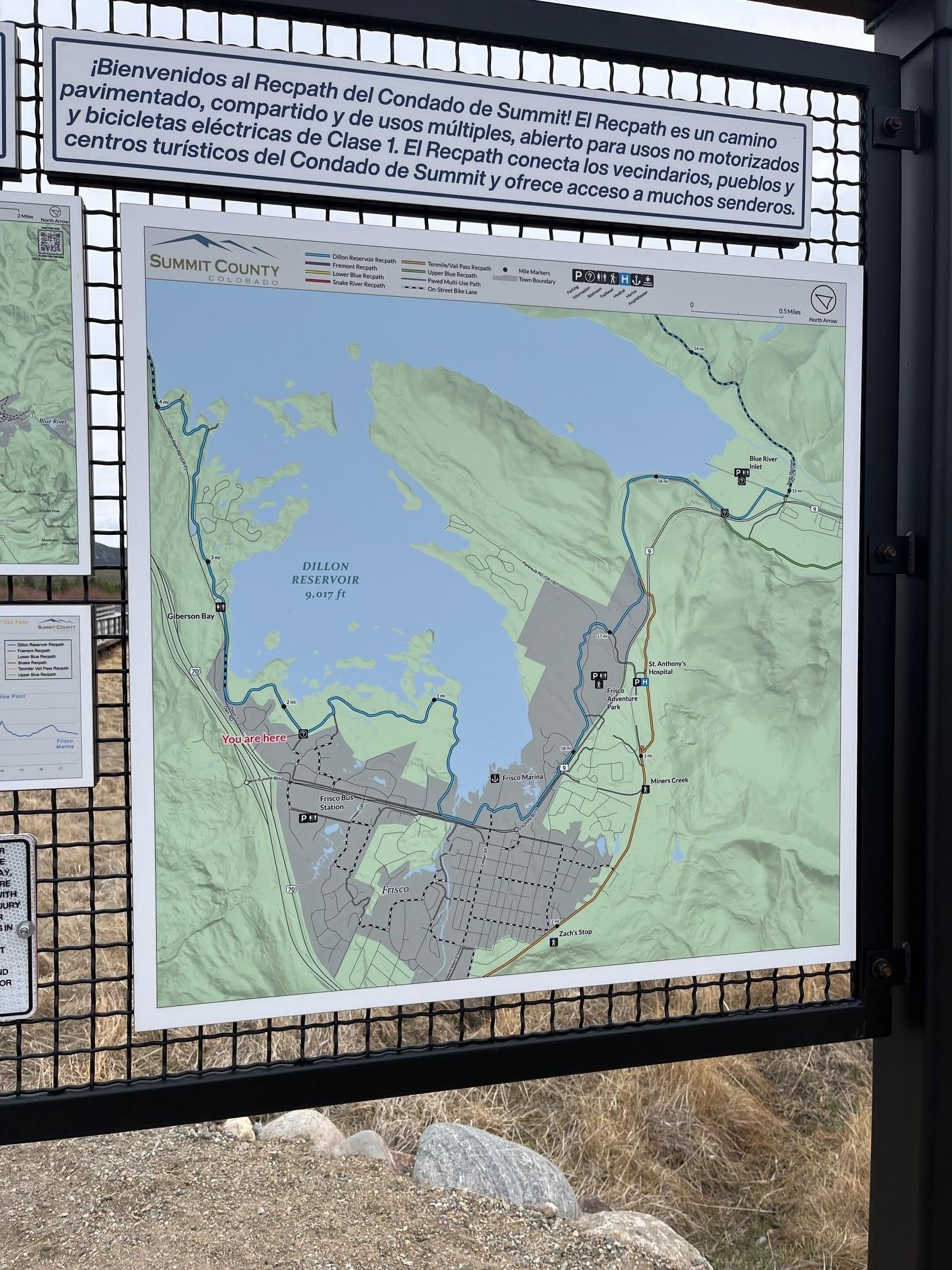 Great hiking around the lake right out the door.