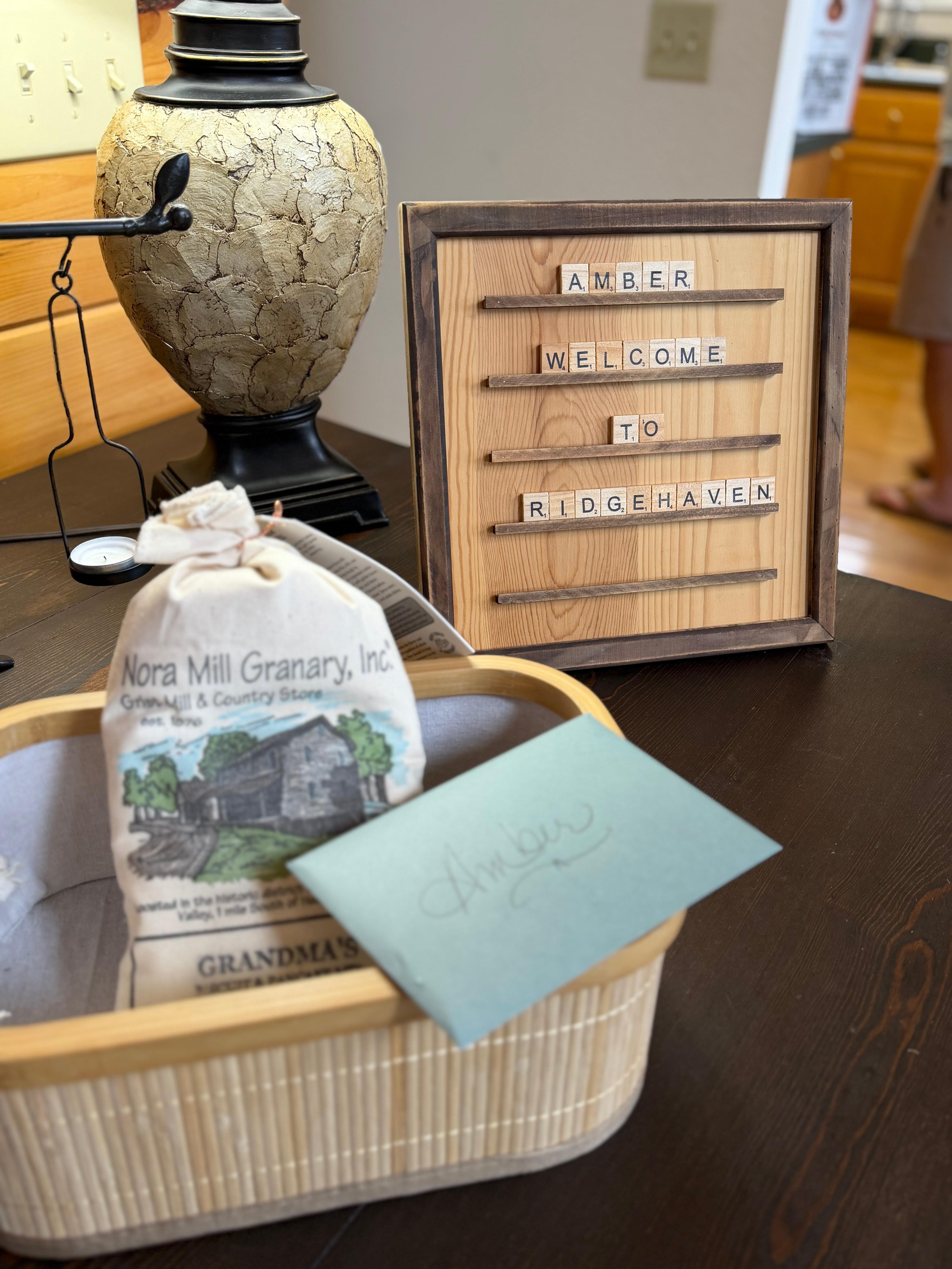 Beautiful welcoming gift