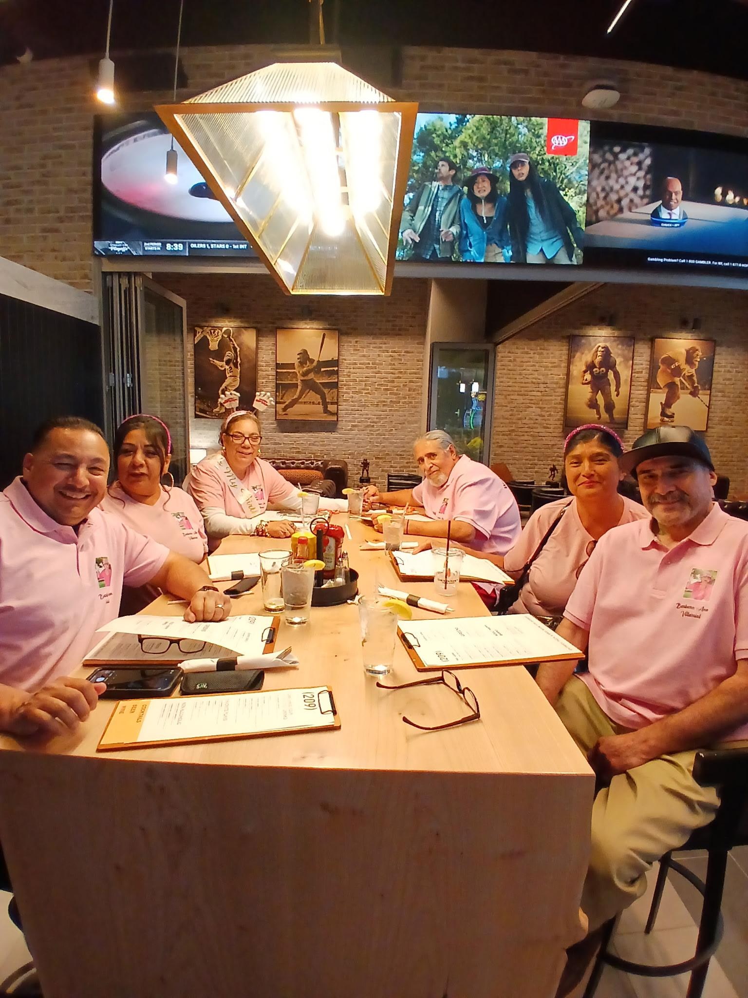 Having dinner at the 201