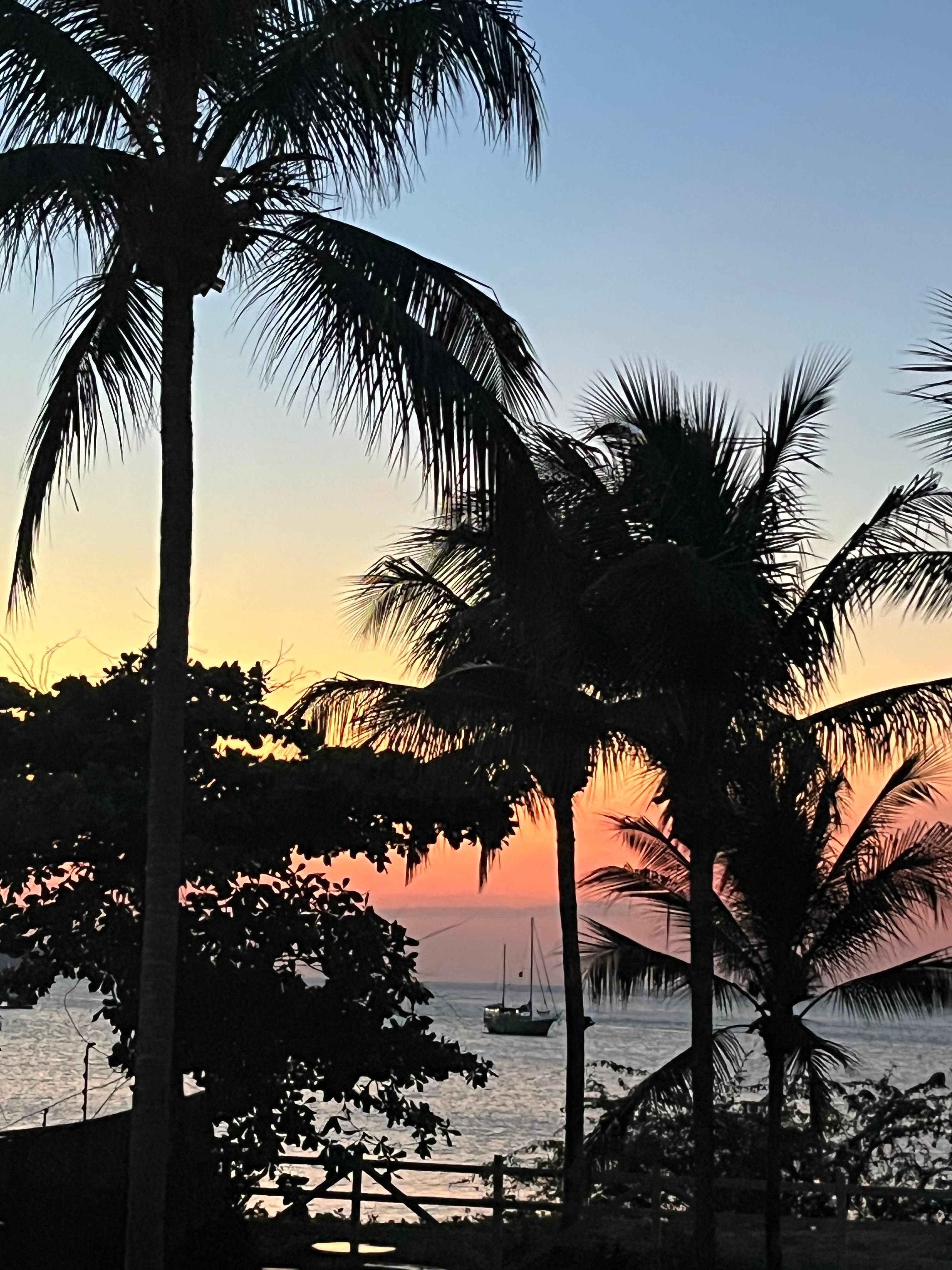 Sunset from the master bedroom patio
