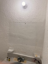 Missing bathroom mirror