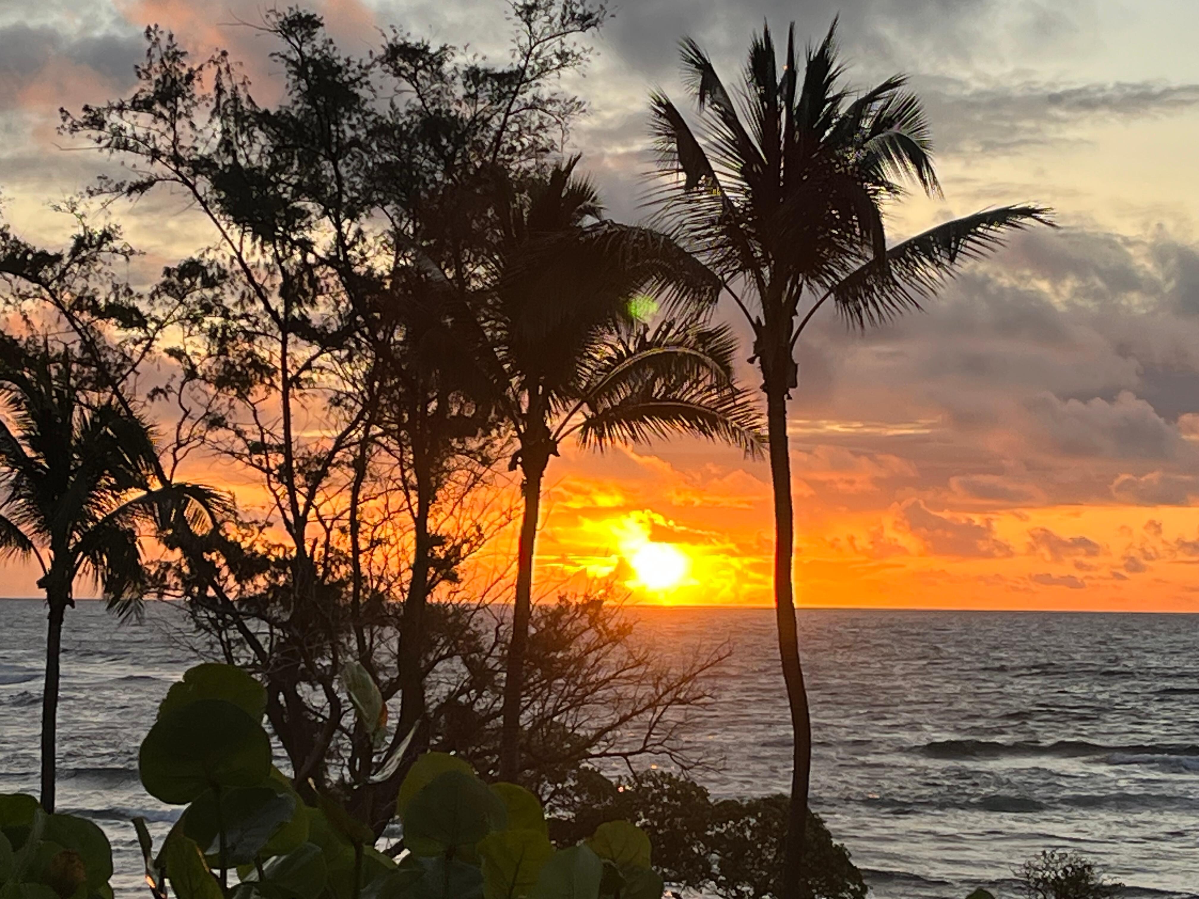 Sunrise view from balcony