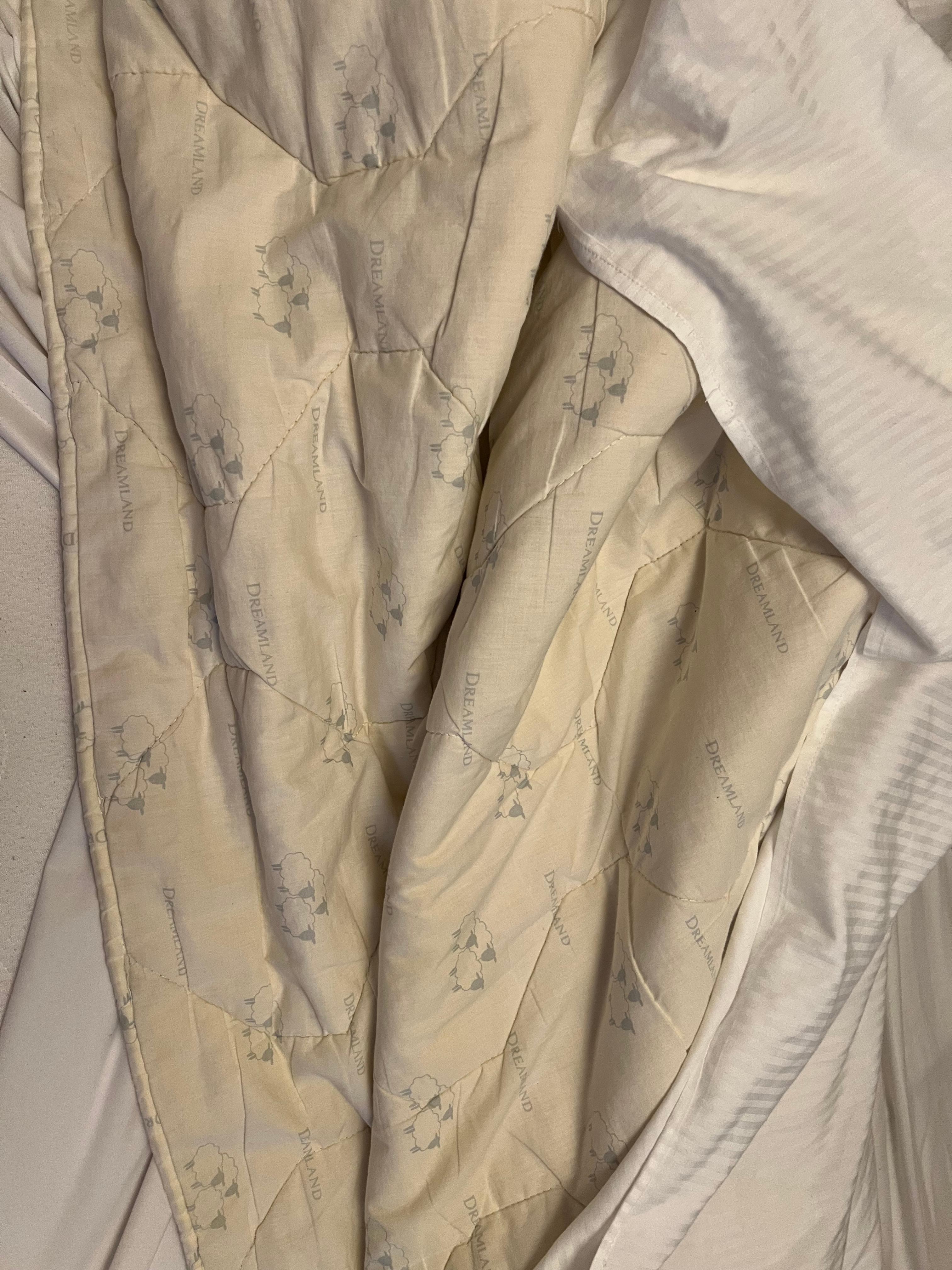 Disgusting duvet that was way too big for cover - so feet touching duvet  all night 😅