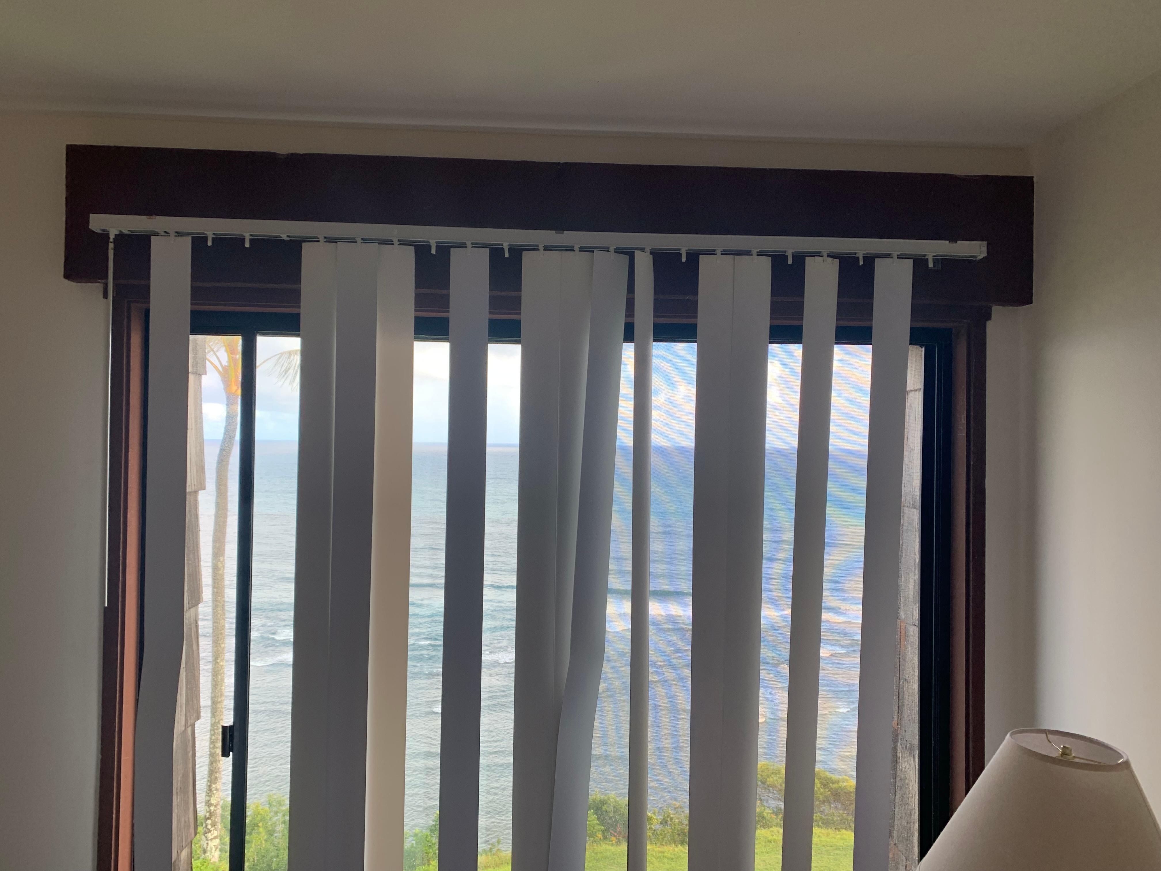 Blinds in bedroom 