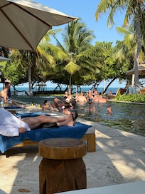 They were drinking in the pool from 8 am to 10 pm