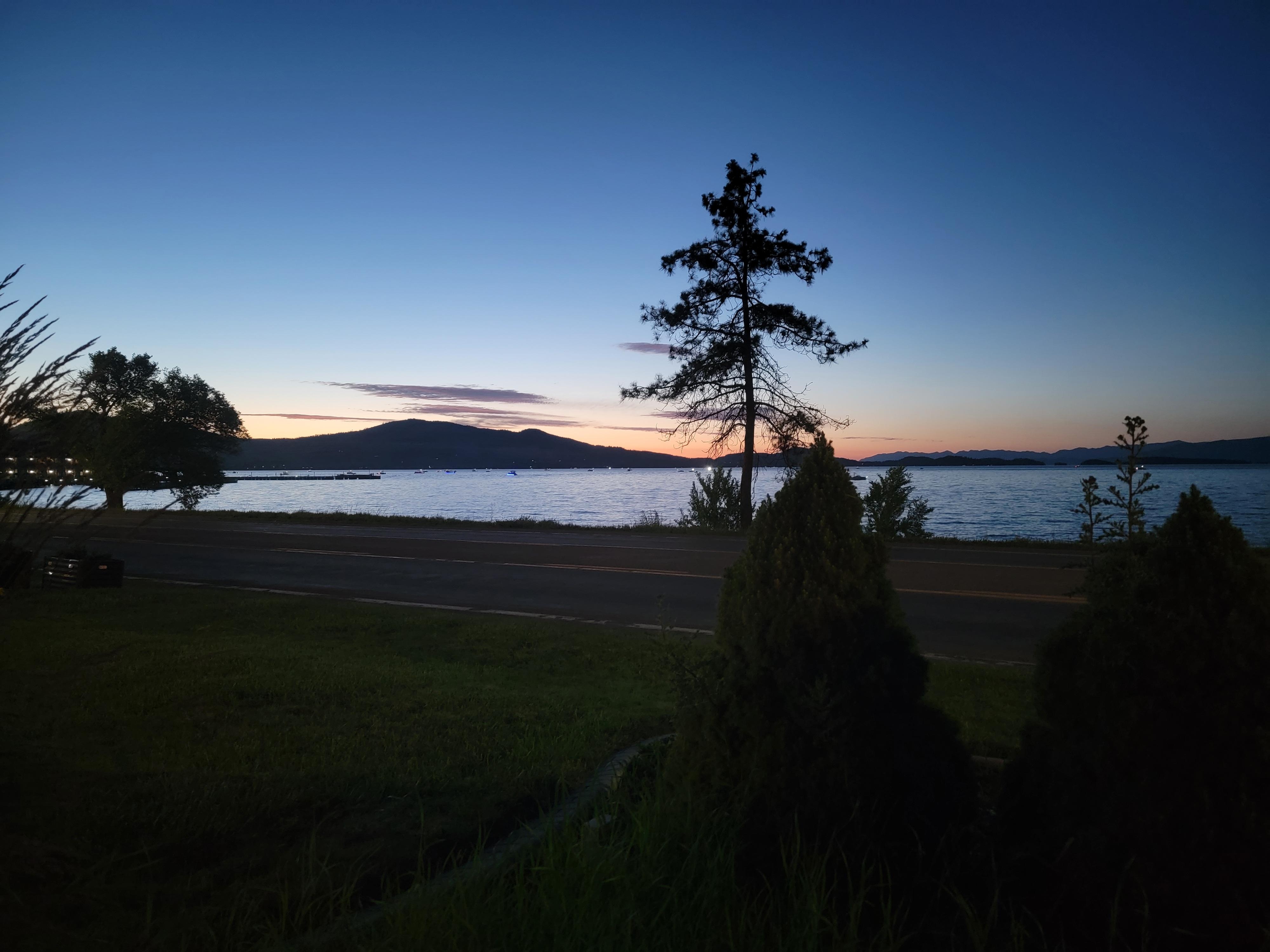 View from the parking lot