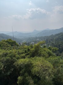 Overlooking mountains