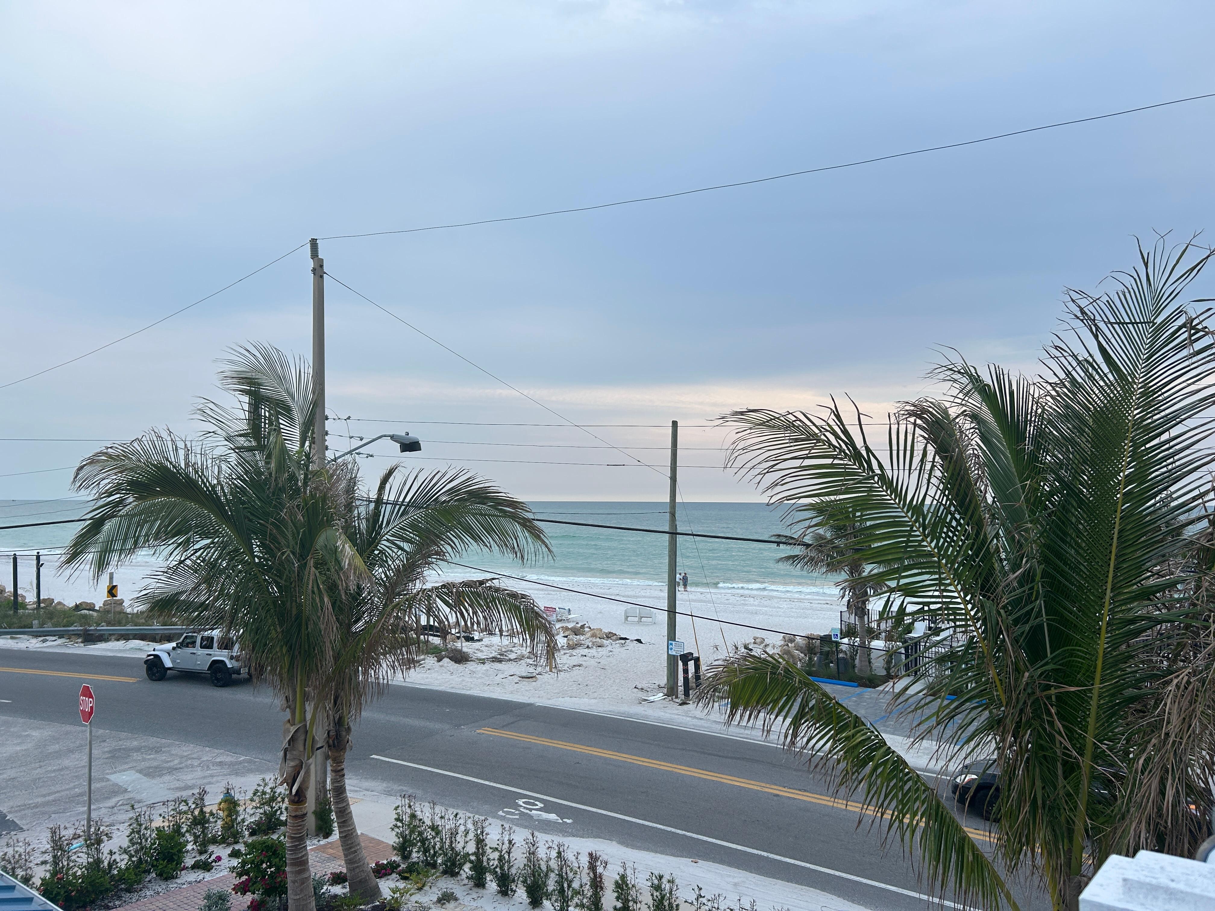 That’s the beach access from the hotel
